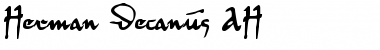 Download Herman Decanus AH Font Download Herman Decanus AH Font