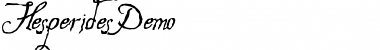 Download Hesperides Demo Font Download Hesperides Demo Font