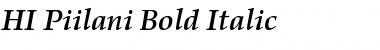 Download HI Piilani Bold Italic Font Download HI Piilani Bold Italic Font