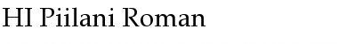 Download HI Piilani Roman Font Download HI Piilani Roman Font