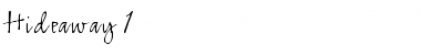 Download Hideaway 1 Font Download Hideaway 1 Font