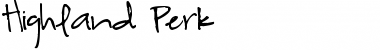 Download Highland Perk Font Download Highland Perk Font