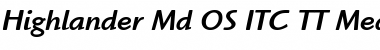 Download Highlander Md OS ITC TT Font Download Highlander Md OS ITC TT Font