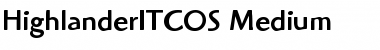 Download HighlanderITCOS-Medium Font Download HighlanderITCOS-Medium Font