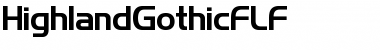 Download HighlandGothicFLF Font Download HighlandGothicFLF Font
