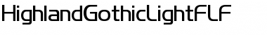 Download HighlandGothicLightFLF Font Download HighlandGothicLightFLF Font