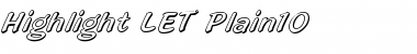 Download Highlight LET Font Download Highlight LET Font