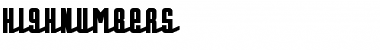 Download HighNumbers Font Download HighNumbers Font