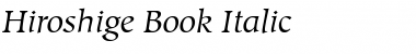 Download Hiroshige-Book Font Download Hiroshige-Book Font