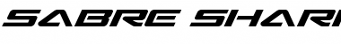 Download Sabre Shark Expanded Font Download Sabre Shark Expanded Font