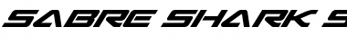 Download Sabre Shark Semi-Bold Italic Font Download Sabre Shark Semi-Bold Italic Font