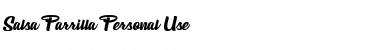 Download Salsa Parrilla Personal Use Font Download Salsa Parrilla Personal Use Font