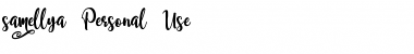 Download Samellya Personal Use Font Download Samellya Personal Use Font