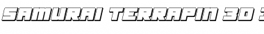 Download Samurai Terrapin 3D Italic Font Download Samurai Terrapin 3D Italic Font