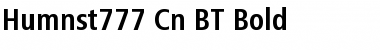 Humnst777 Cn BT Bold Font