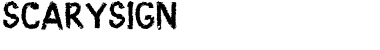 Download Scary Sign Font Download Scary Sign Font