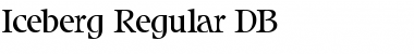 Download Iceberg DB Font Download Iceberg DB Font