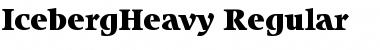 Download IcebergHeavy Font Download IcebergHeavy Font