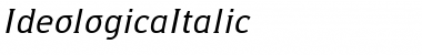 Download IdeologicaItalic Font Download IdeologicaItalic Font