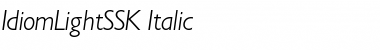 Download IdiomLightSSK Font Download IdiomLightSSK Font