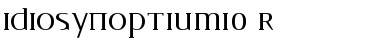 Download IDIOSYNOPTIUM1.0 R Font Download IDIOSYNOPTIUM1.0 R Font