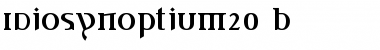 Download Idiosynoptium2.0 B Font Download Idiosynoptium2.0 B Font