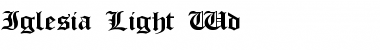 Download Iglesia-Light Wd Font Download Iglesia-Light Wd Font