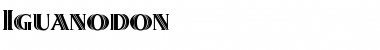 Download Iguanodon Font Download Iguanodon Font