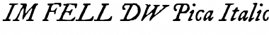 Download IM FELL DW Pica Font Download IM FELL DW Pica Font