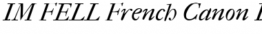 Download IM FELL French Canon Font Download IM FELL French Canon Font