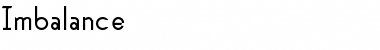 Download Imbalance Font Download Imbalance Font
