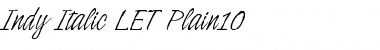 Download Indy Italic LET Font Download Indy Italic LET Font