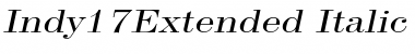 Download Indy17Extended Font Download Indy17Extended Font