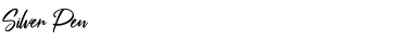 Download Silver Pen Font Download Silver Pen Font