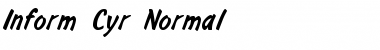 Download Inform Cyr Font Download Inform Cyr Font