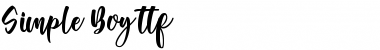 Download Simple Boy Font Download Simple Boy Font
