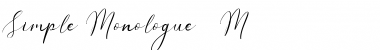 Download Simple Monologue DEMO Font Download Simple Monologue DEMO Font
