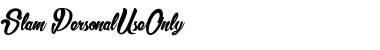 Download Slam_PersonalUseOnly Font Download Slam_PersonalUseOnly Font