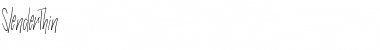 Download SlenderThin Font Download SlenderThin Font