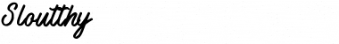 Download Sloutthy Font Download Sloutthy Font