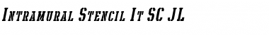 Download Intramural Stencil It. SC JL Font Download Intramural Stencil It. SC JL Font