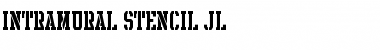 Download Intramural Stencil JL Font Download Intramural Stencil JL Font