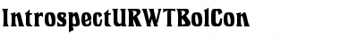 Download IntrospectURWTBolCon Font Download IntrospectURWTBolCon Font