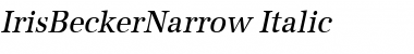 Download IrisBeckerNarrow Font Download IrisBeckerNarrow Font