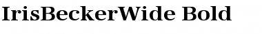 Download IrisBeckerWide Font Download IrisBeckerWide Font
