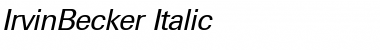 Download IrvinBecker Font Download IrvinBecker Font