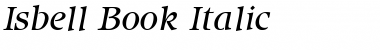 Download Isbell-Book Font Download Isbell-Book Font