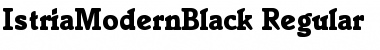 Download IstriaModernBlack Font Download IstriaModernBlack Font
