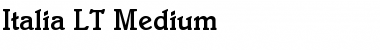 Download Italia LT Medium Font Download Italia LT Medium Font
