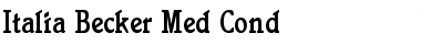 Download Italia Becker Med Cond Font Download Italia Becker Med Cond Font